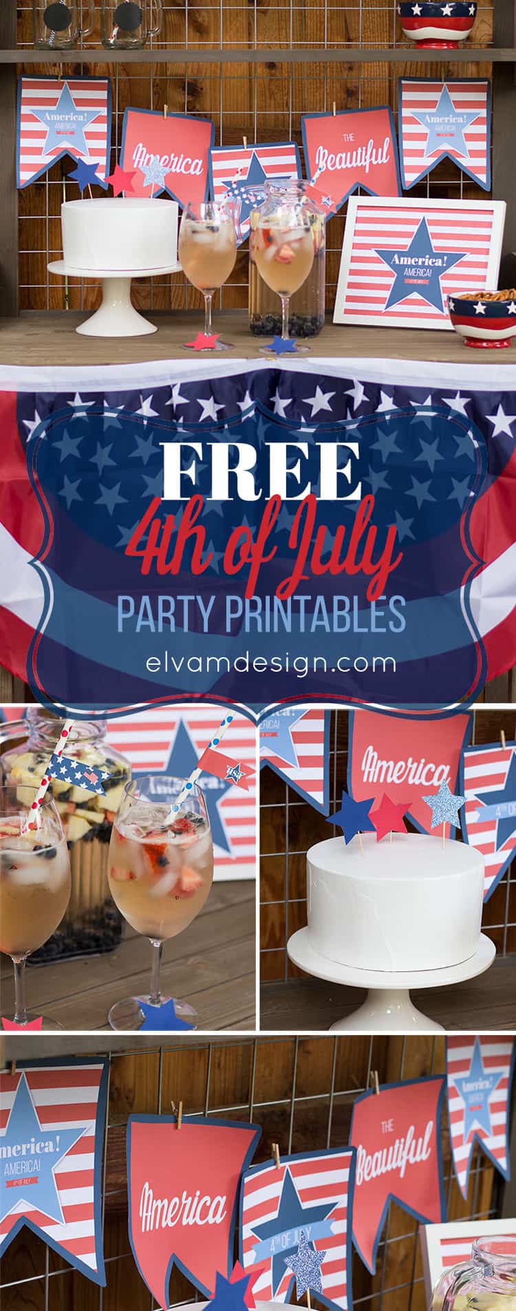 Free 4th of July Printables from Elva M Design Studio