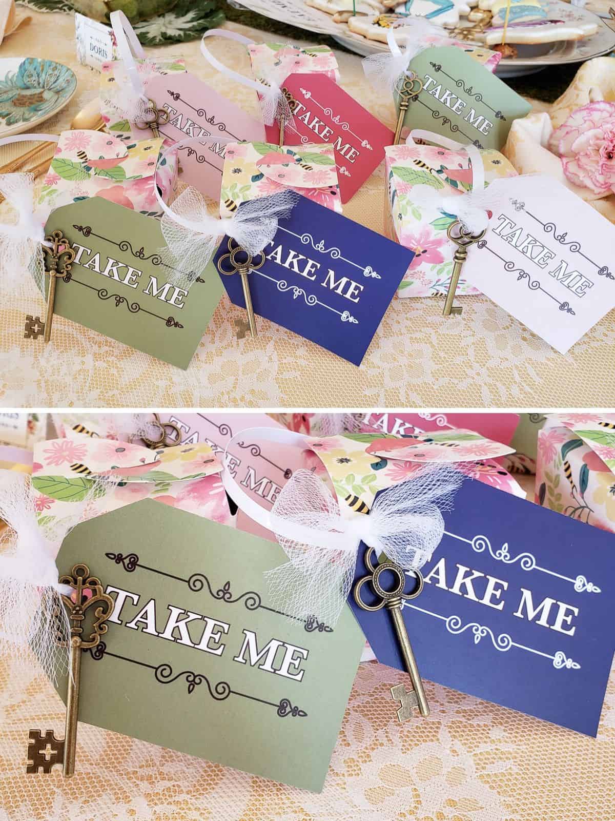 Tea Party Bridal Shower Favors Packaging