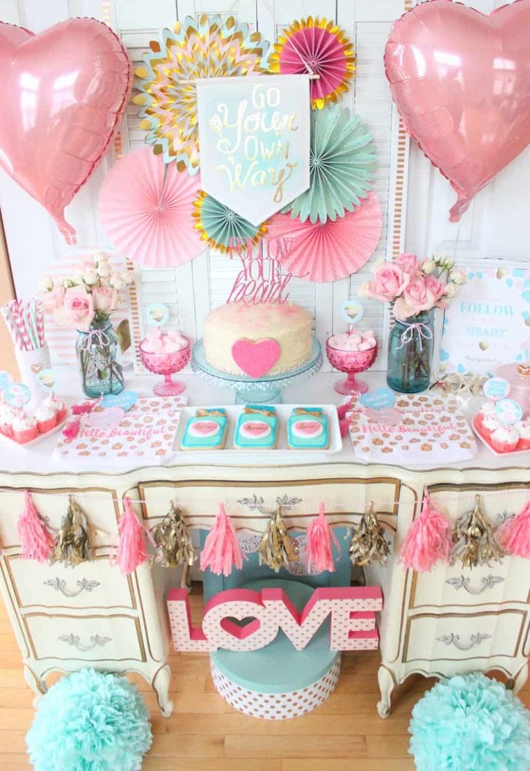Follow Your Heart Galentine’s Day Party Ideas