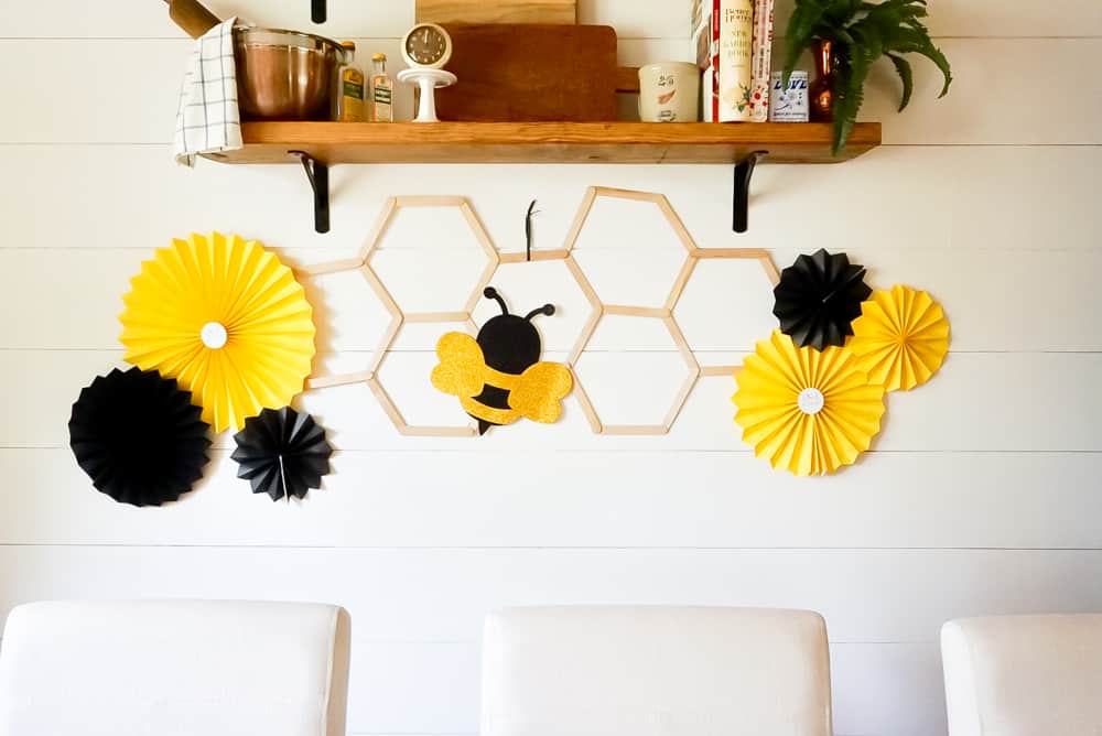 Bee party backdrop