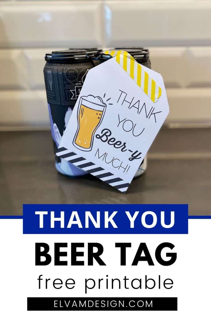 Beer Tag Free Printable