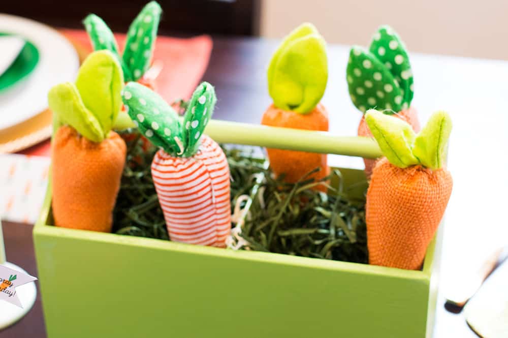 Carrot Patch Easter Table Centerpiece Decoration