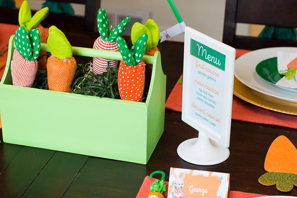 Carrot Patch Easter Table Centerpiece