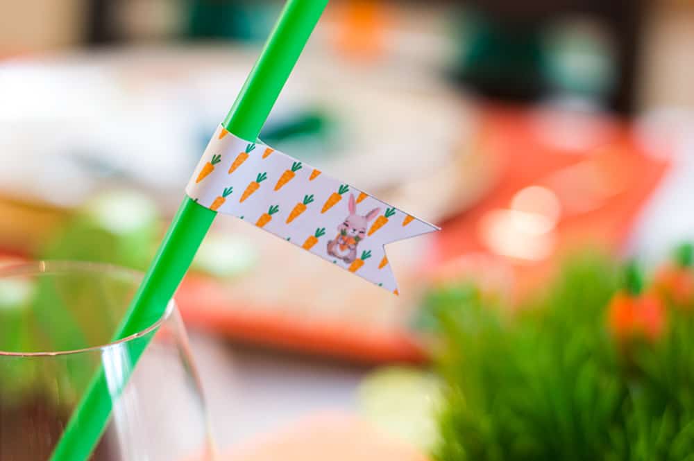 Easter Straw Flags