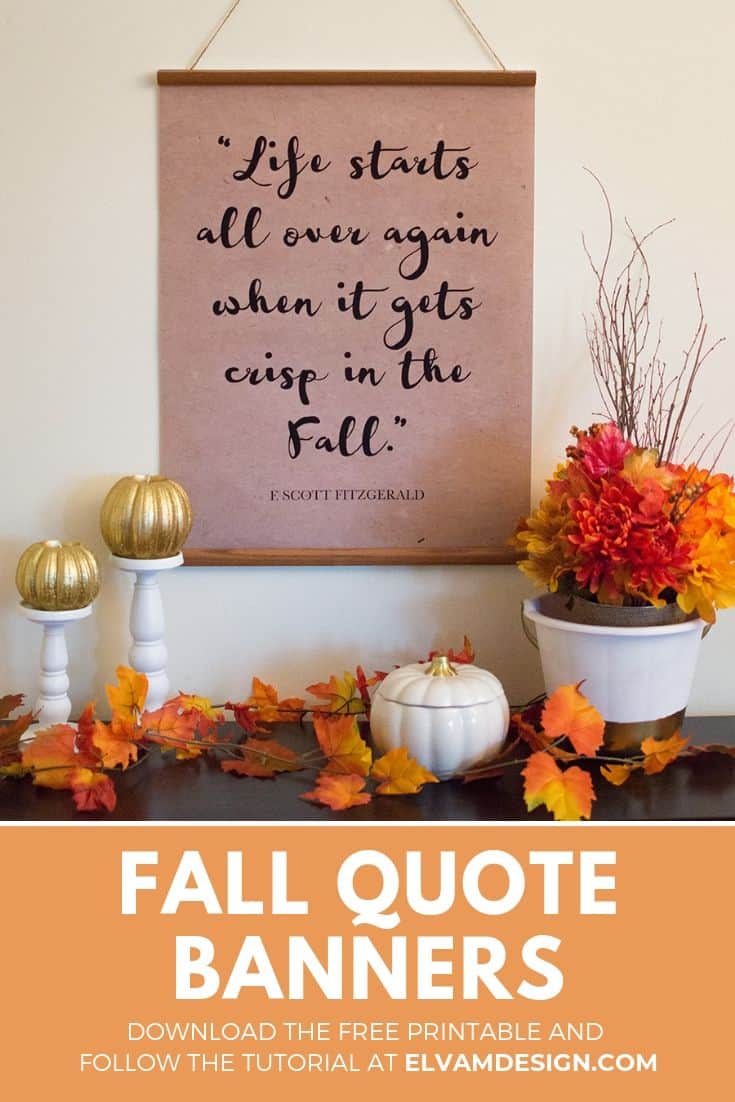 Create Fall Quote Banners for your home