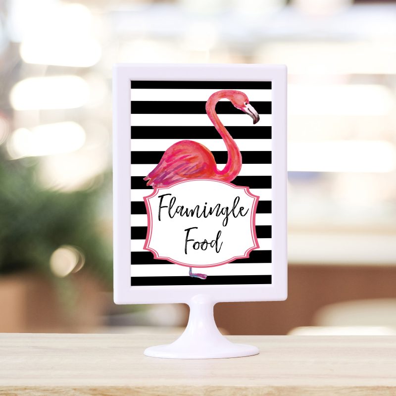 Flamingle Food Sign