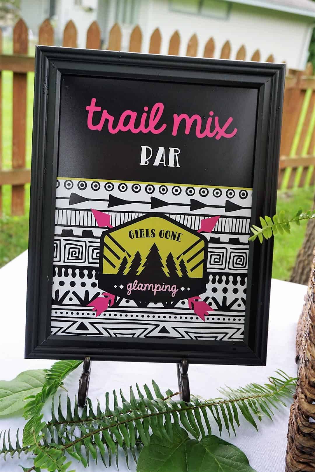 Trail Mix Bar Sign