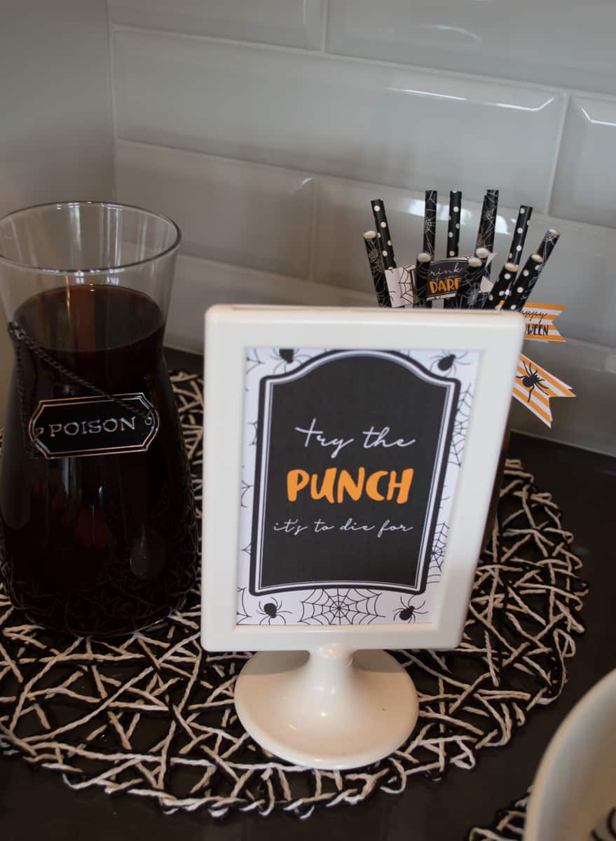 Halloween Punch Sign