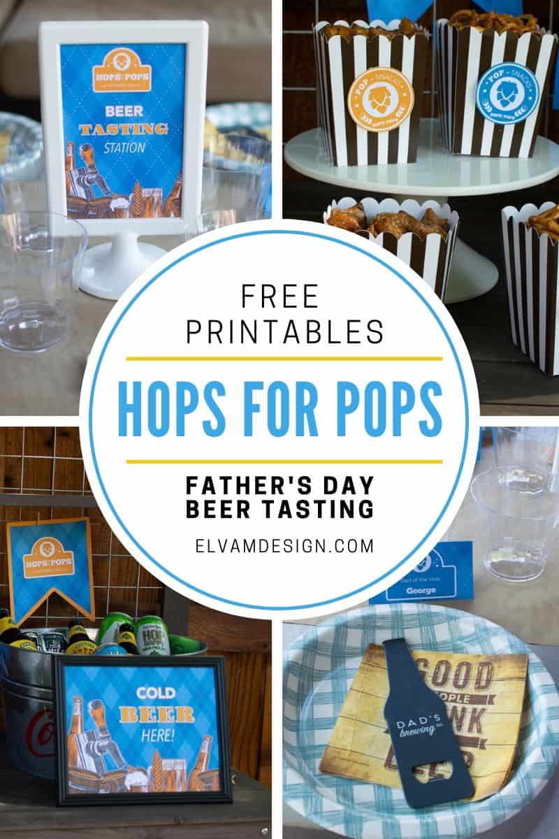 Hops for Pops Father's Day Party and Free Printables