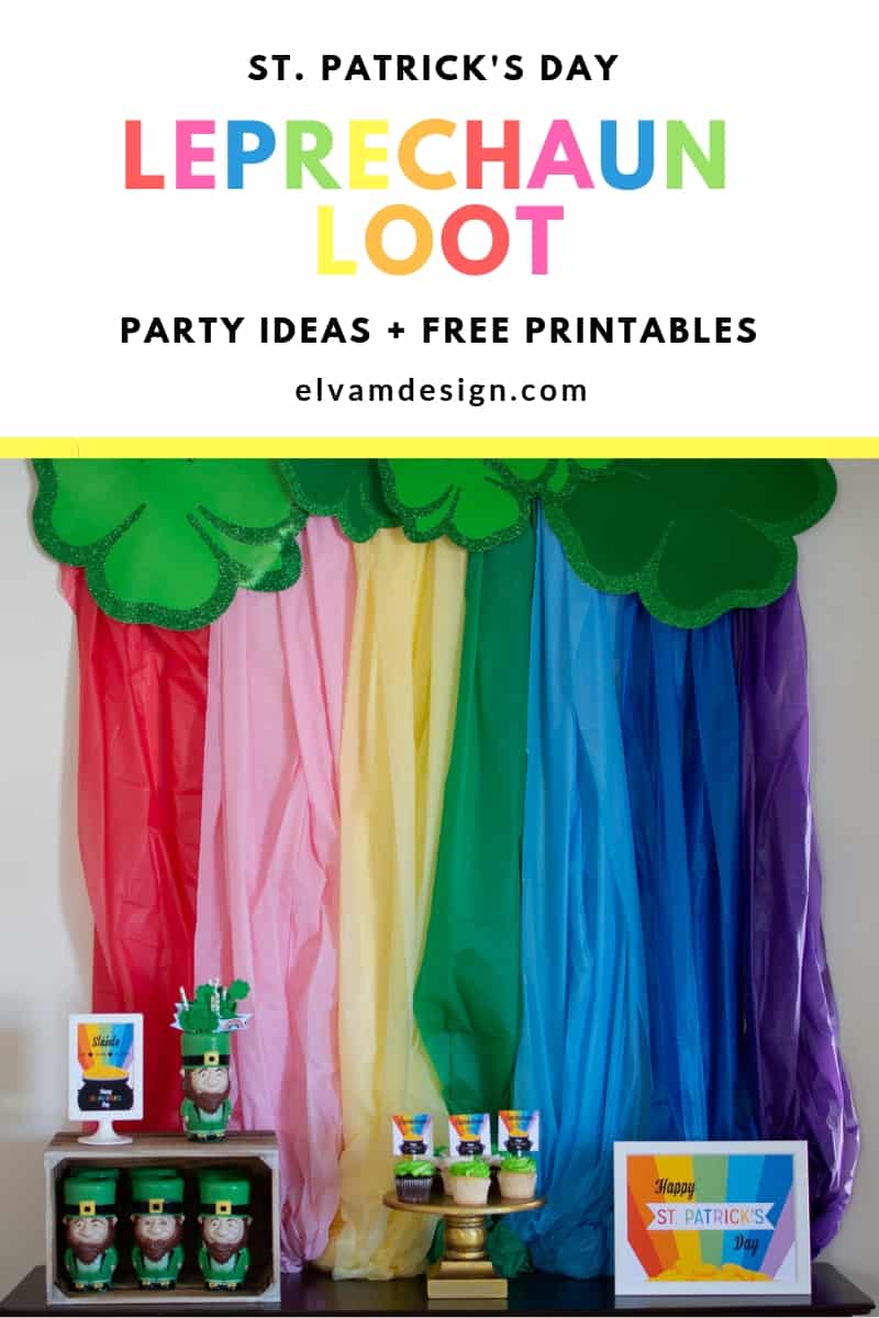 Throw a St. Patrick's Day party with these ideas and free printables from elvamdesign.com