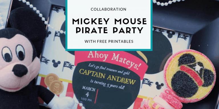 Free Mickey Mouse Pirate Party Printables from Elva M Design Studio