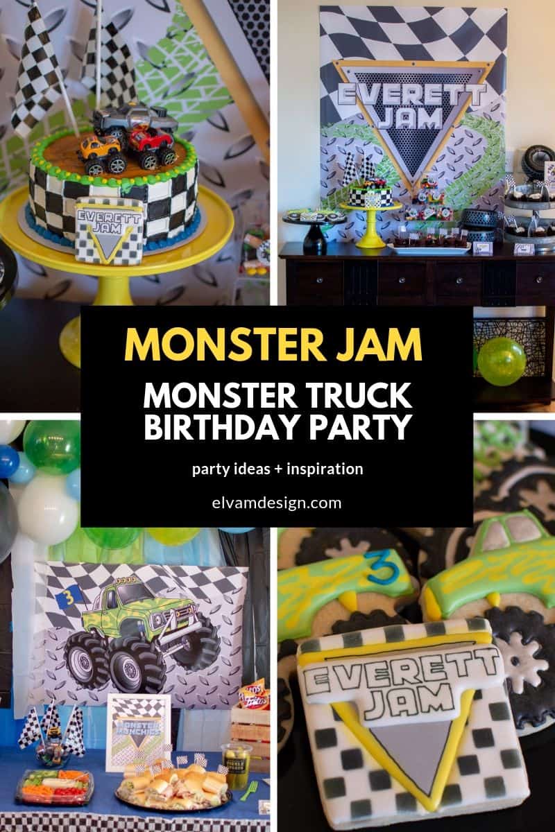 Monster Truck Monster Jam Birthday Party