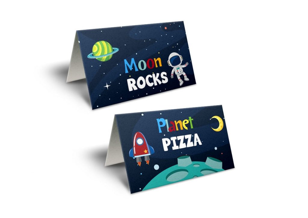 space tent cards