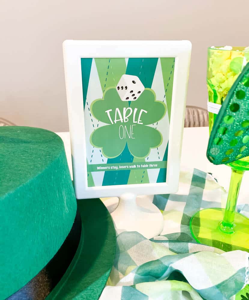 St. Patrick's Day Table Signs