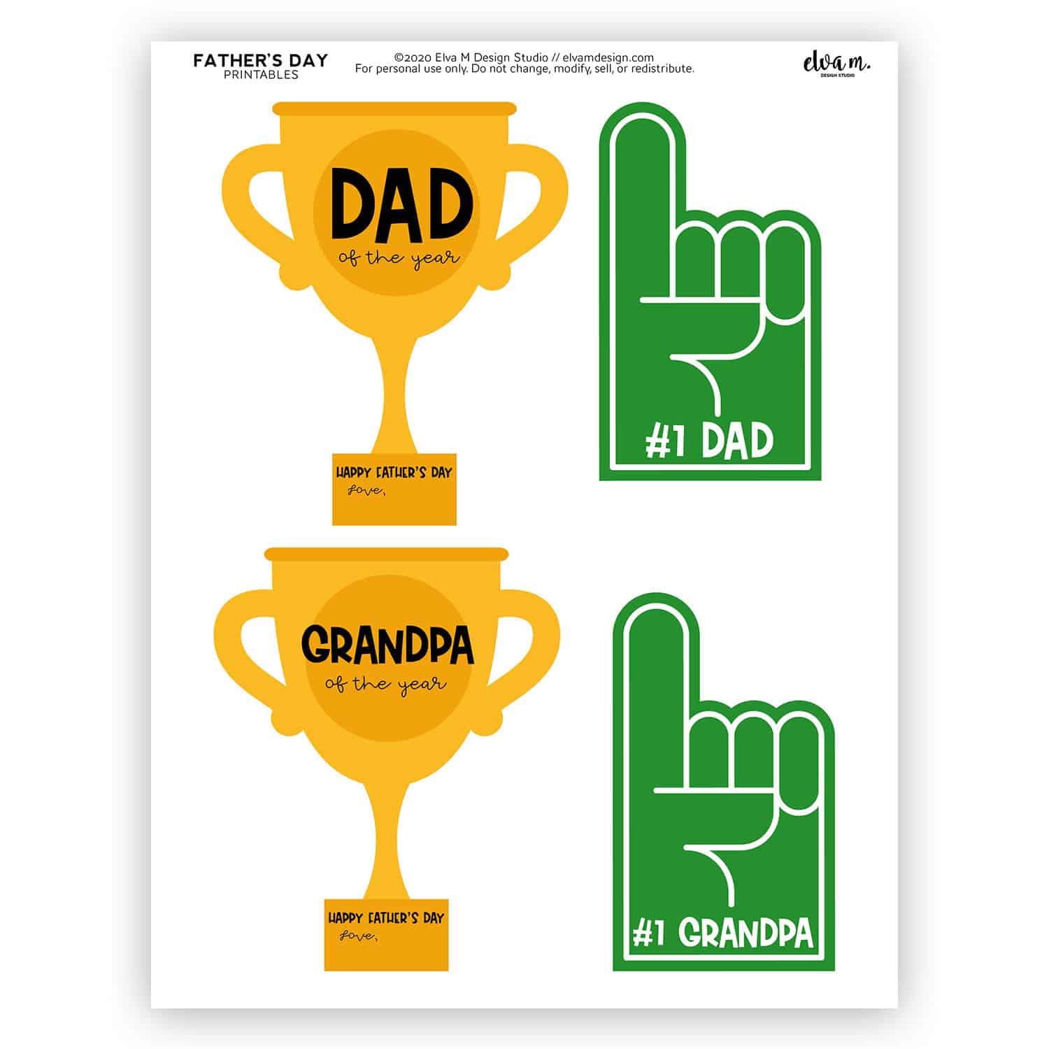 Celebrate Your #1 Dad – Father’s Day Printables