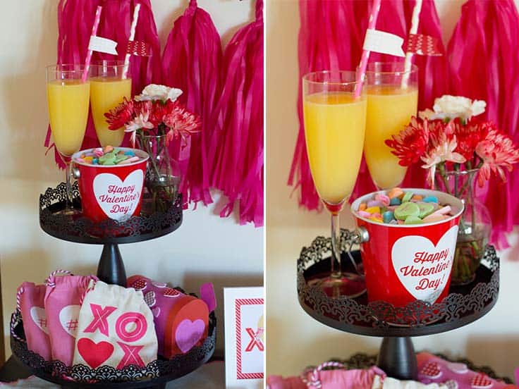 Valentine's Day party stand