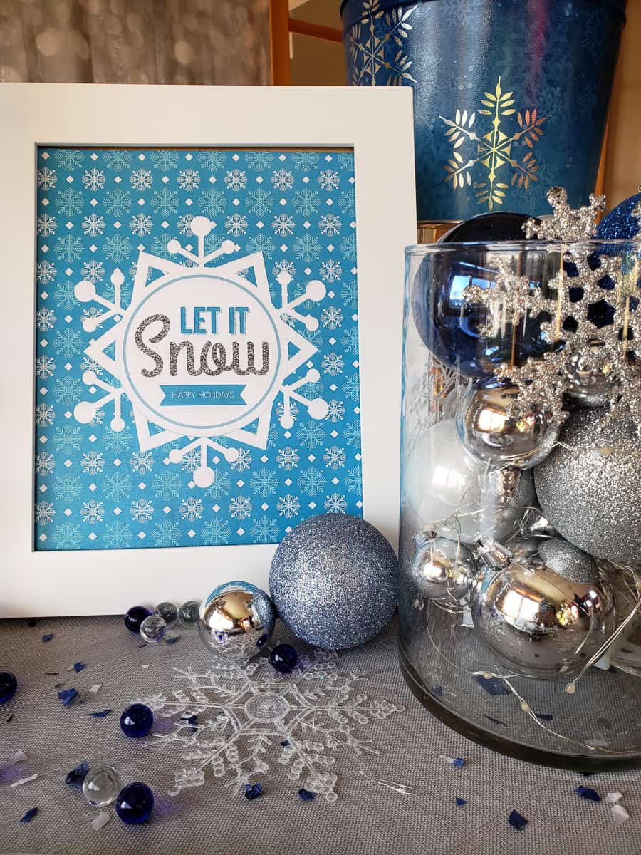 Let it Snow holiday sign